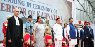 ಕರ್ನಾಟಕದ ರಾಜ್ಯಪಾಲರಾಗಿ ಡಾ. ಸುಧಾ ಯಾದವ್ ಪ್ರಮಾಣ ವಚನ ಸ್ವೀಕಾರ