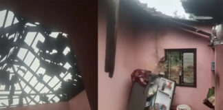 ಬಂಟ್ವಾಳ: ಸಿಡಿಲು ಬಡಿದು ಮನೆಗೆ ಹಾನಿ, ಮಹಿಳೆ ಗಂಭೀರ